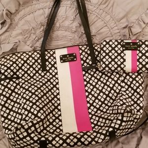 Kate spade diaper bag and wallet